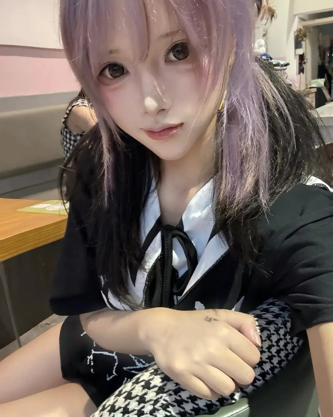 Yuki wearing Electric Amethyst 2